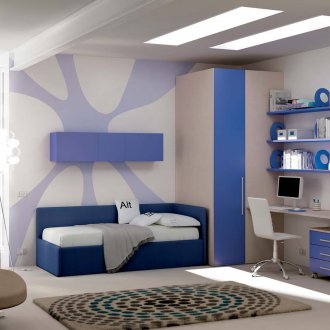 Katil sofa penjuru untuk remaja