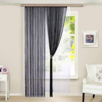 Завеси от черна нишка