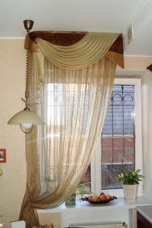 Кафяви еднопосочни завеси