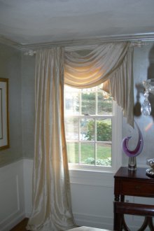 Muslin завеси от едната страна