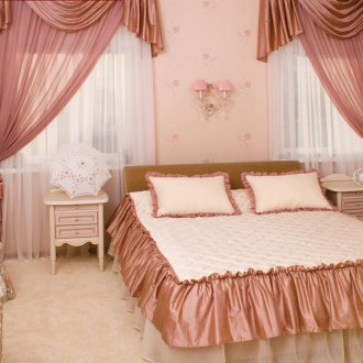 Завеси от тюл от едната страна