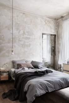 Schlafzimmer in Chruschtschow im Loftstil