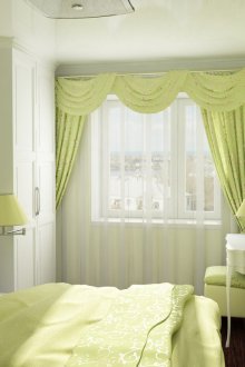 Schlafzimmer in grün in Chruschtschow