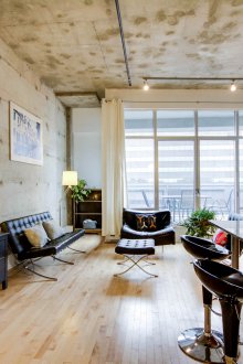 Завеси в стил лофт