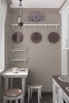 Кухня в прованс в стил Хрушчов