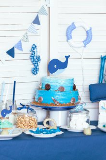 Деко на синята стая за рожден ден