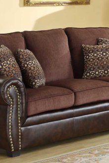 Кафяв комбо диван