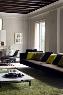 Кафяв лофт Диван