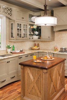 MDF кухня в селски стил