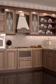 Кафява MDF кухня