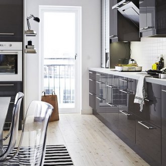 Сив кухненски МДФ