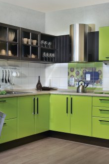 Зелена кухня MDF