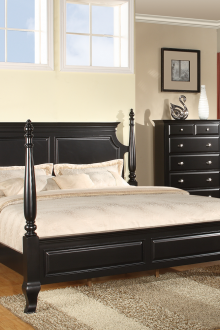 Колониално черно легло