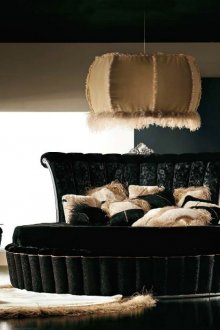 Черно кръгло легло