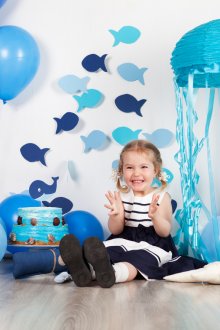 Декорация за стая за рожден ден в морски стил