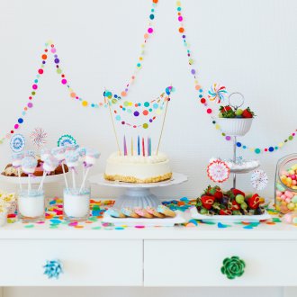 Рожден ден сладка украса за маса