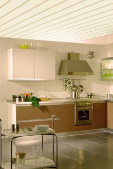 Пластмасови таванни панели за кухнята