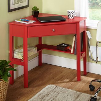 Corner Red Table