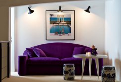 Sofa baldu ungu