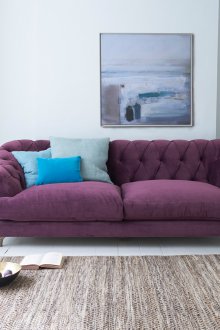 Лилав реколта диван