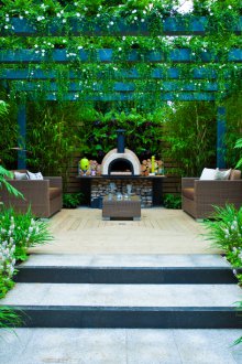 Зона за барбекю у дома