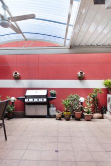 покрито барбекю