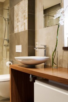 Интериор в банята в модерен стил