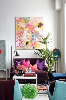 Лилав диван бебе