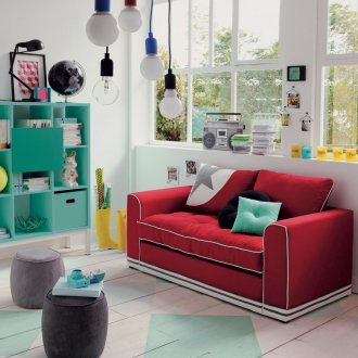 Диван бебе червено