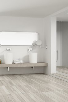 Сива бежова баня