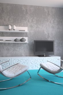 Тюркоазен под в сив хол