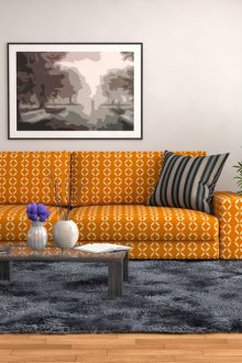 Сиво-оранжев хол