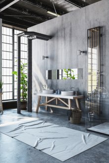 Лофт сива баня