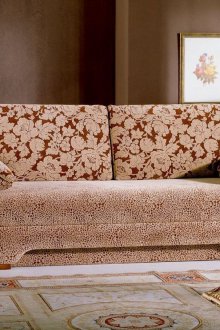 Диван от тиково дърво с подлакътници