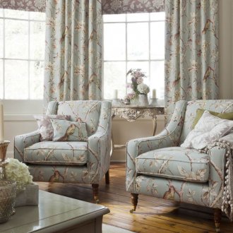 Сини завеси за летни вили