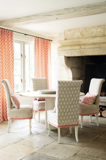 Завеси за летни вили с модел