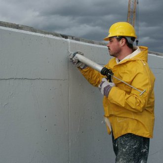 Битуминозен уплътнител по време на строителството