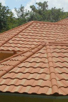 Оранжева композитна плочка