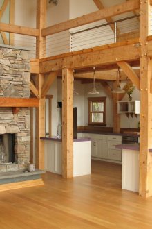Scandinavian style living room and kitchen