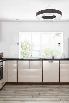 Кухня в сиво