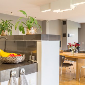 Сив цвят в интериора на кухнята