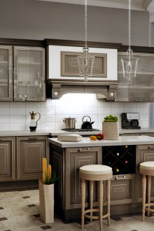 Класическа сива кухня