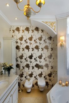 Classic bathroom in the house