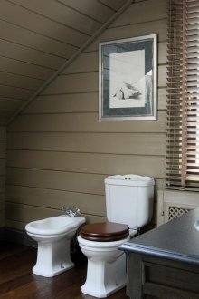 Wooden bathroom