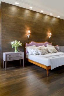 Масивна дъска в спалнята