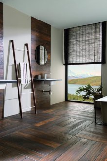 Масивна дъска в банята