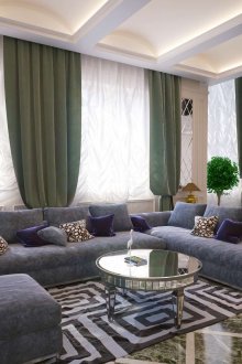 Large neoclassical living room