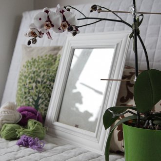 Бяла рамка за плот