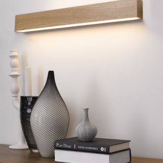 Wood sconce lamp