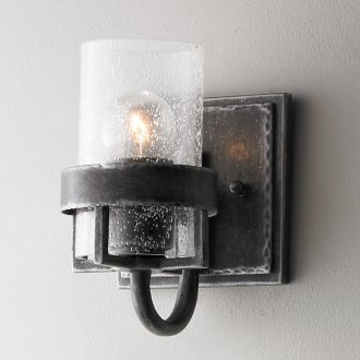 Steel sconce lamp